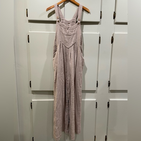 Free People Sundrenched Overalls in Ash Blown size medium - Picture 2 of 4